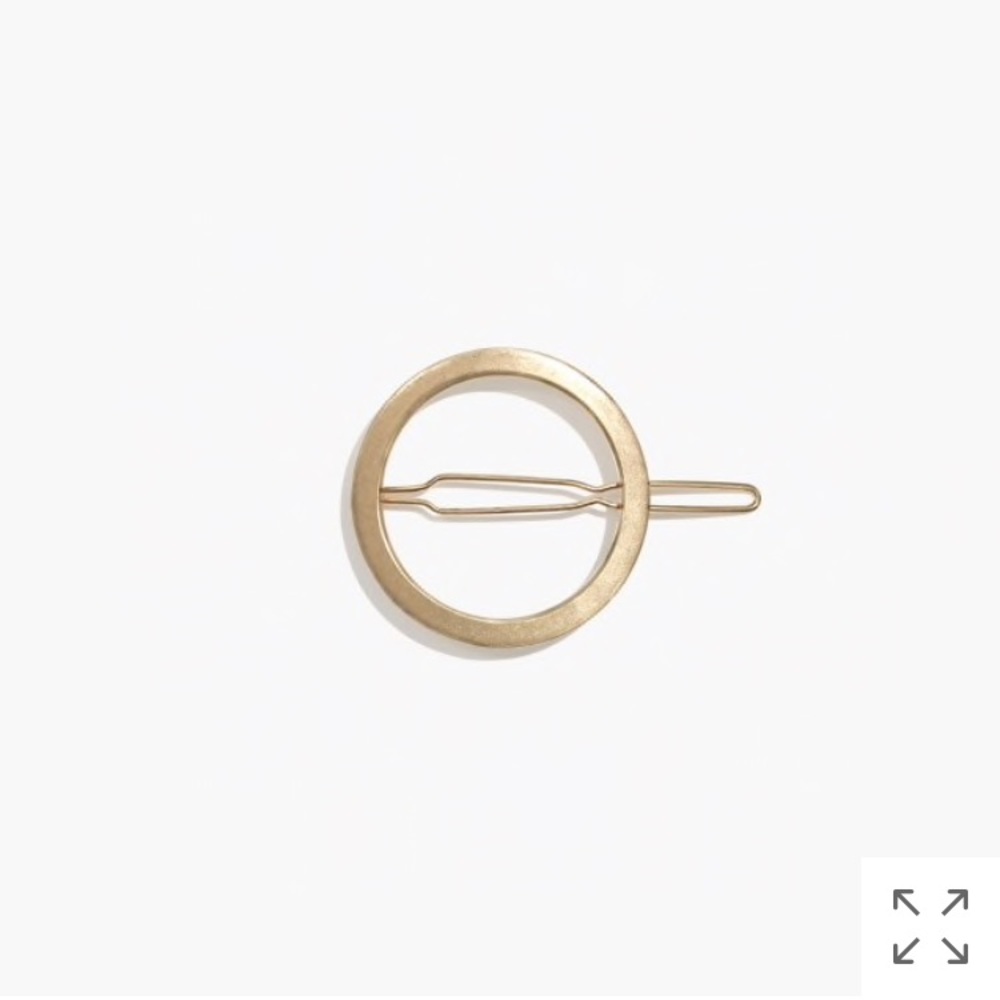 Madewell gold circle hair clip